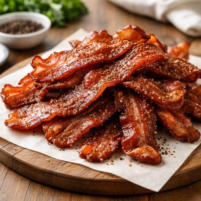 Hills thick cut peppered bacon