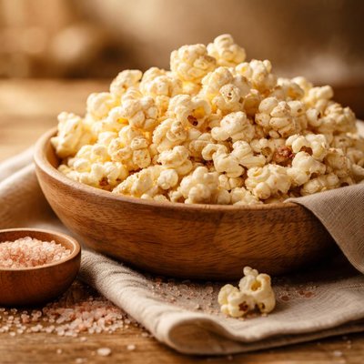 Himalayan pink salt popcorn