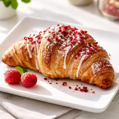 Himbeer croissant