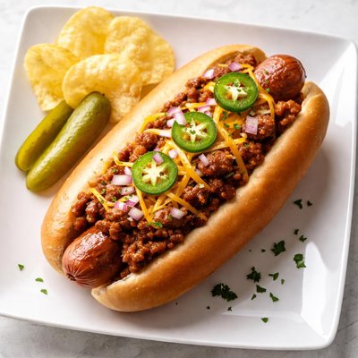 Himemade chili dog