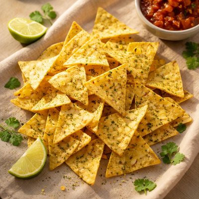 Hint of lime tortilla chips