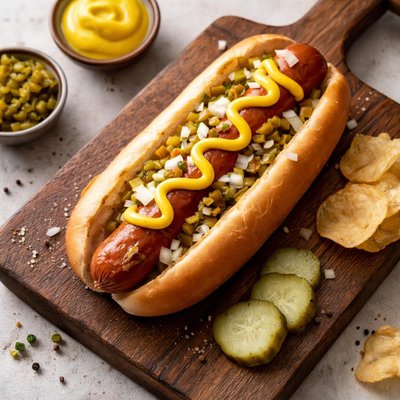 Hofman natural casing hot dog