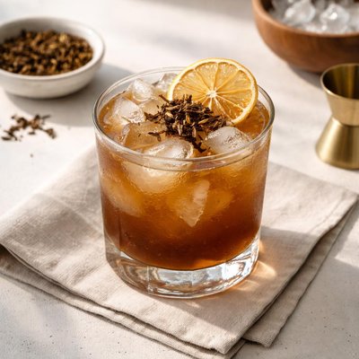 Hojicha cocktail