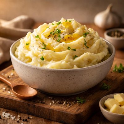 Home-made mashed potatoes