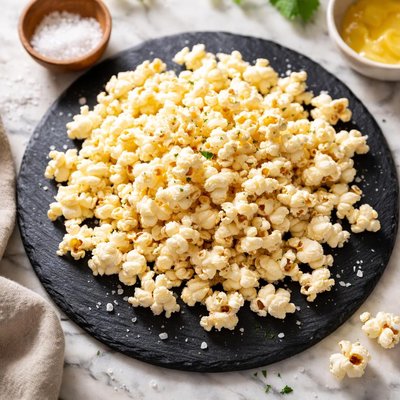 Home cooked popcorn