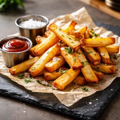 Home cut fries