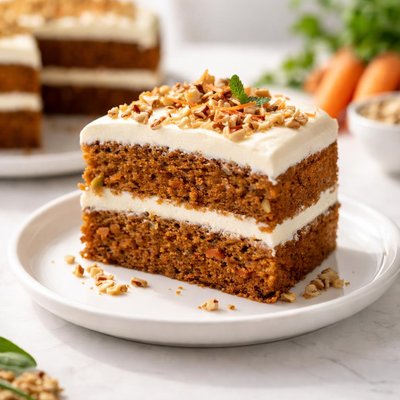 Home made carrot cake
