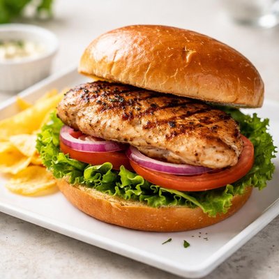 Home made chicken sandwich