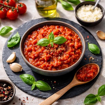 Home made napolitana sauce