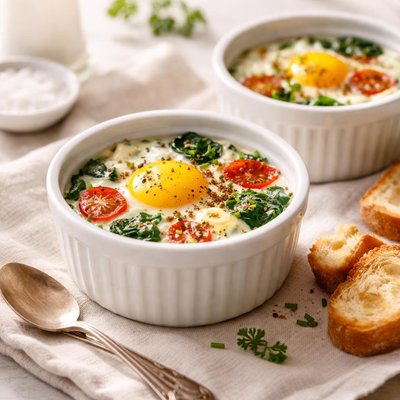 Home made oeuf cocotte