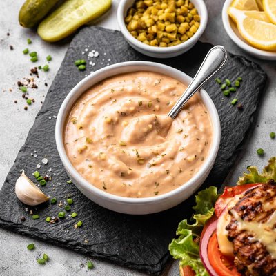 Homeade burger sauce low calorie