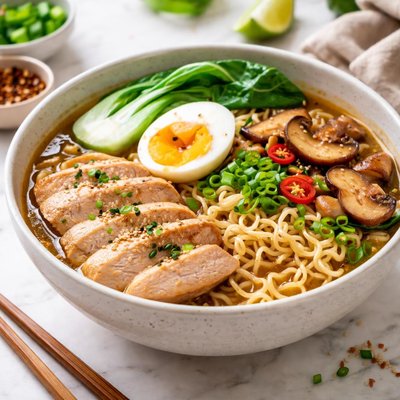 Homeade chicken ramen