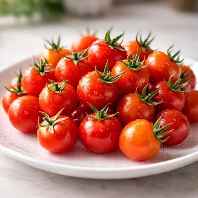 Homegrown cherry tomatoes