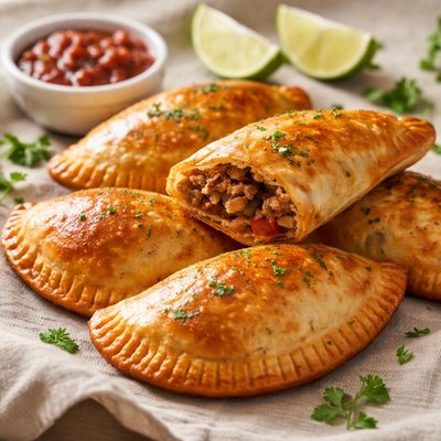 Homemade air fry beef dmpanada