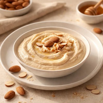 Homemade almond cream