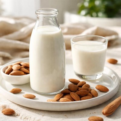 Homemade almond milk