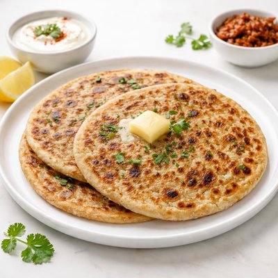Homemade aloo paratha