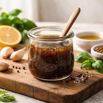 Homemade balsamic dressing