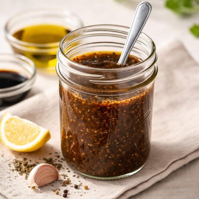 Homemade balsamic vinagarette