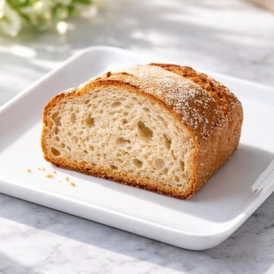 Homemade bread slice