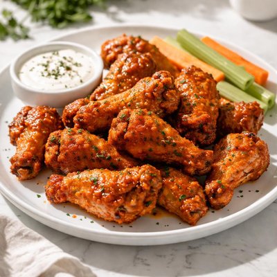 Homemade buffalo wings