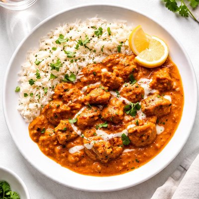 Homemade butter chicken