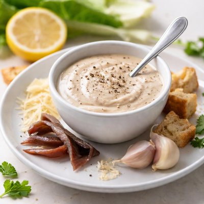 Homemade caesar dressing