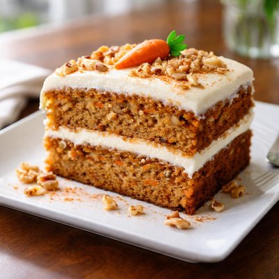 Homemade carrot cake