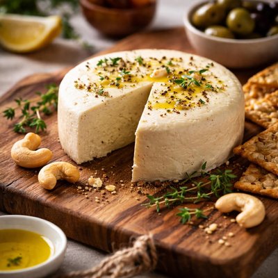 Homemade cashew cheese