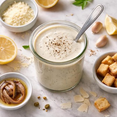 Homemade cceasar dressing