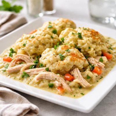 Homemade chicken and dumplings