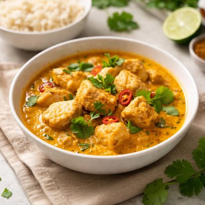 Homemade chicken curry