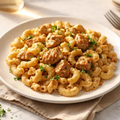 Homemade chicken macaroni