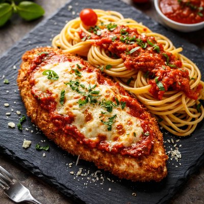 Homemade chicken parm breast