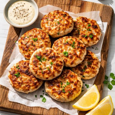 Homemade chicken patty