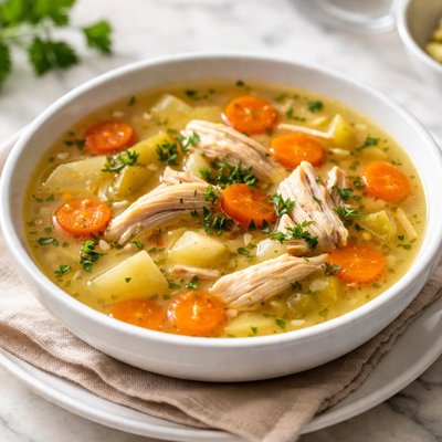 Homemade chicken soup