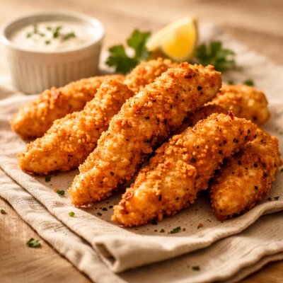 Homemade chicken tender