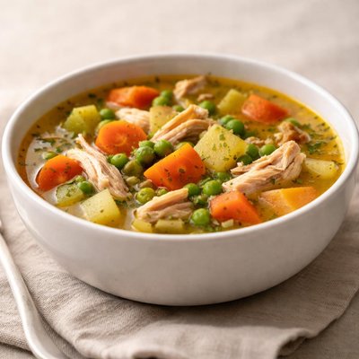 Homemade chicken vegetable soup
