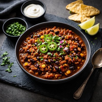 Homemade chili beans