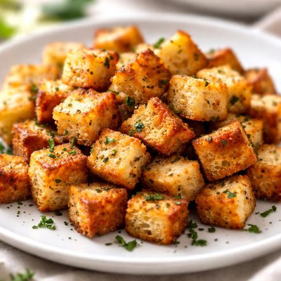 Homemade croutons