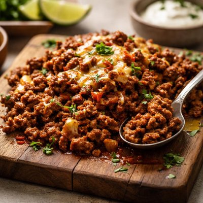 Homemade enchilada meat