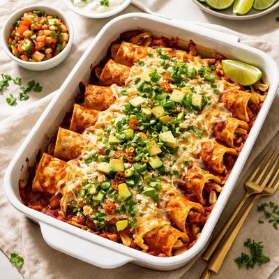 Homemade enchiladas