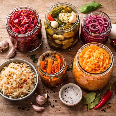 Homemade fermented veggies
