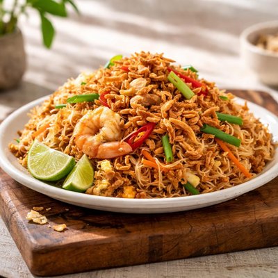 Homemade fried mihun