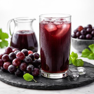 Homemade grape juice