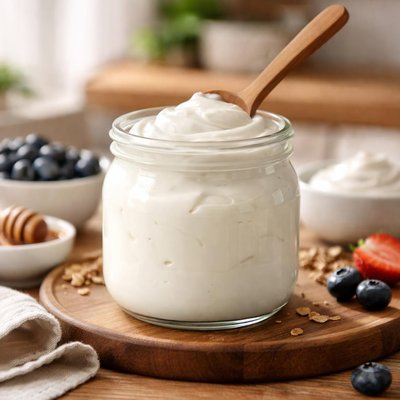 Homemade greek yogurt