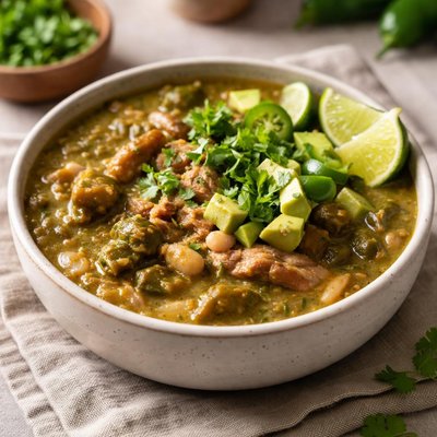 Homemade green chili