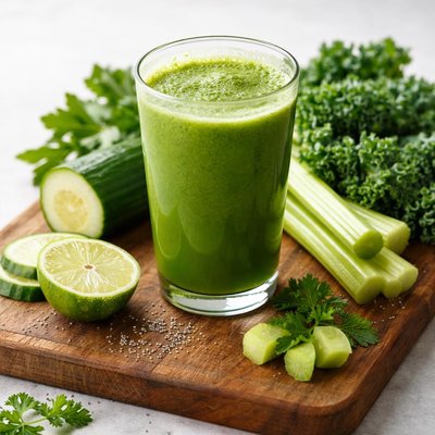 Homemade green juice