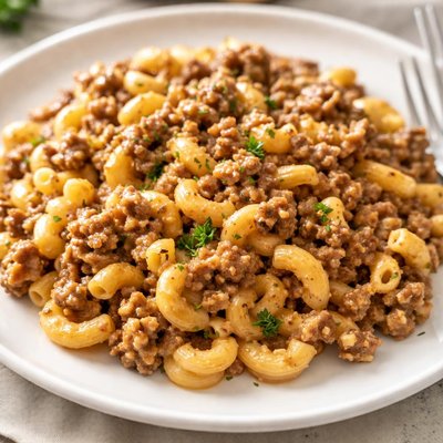 Homemade hamburger helper