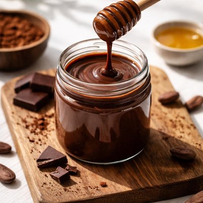 Homemade healthy chocolate honey